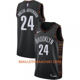Maillot NBA Brooklyn Nets Rondae Hollis-Jefferson 24 2018-19 Nike City Edition Noir Swingman - Homme